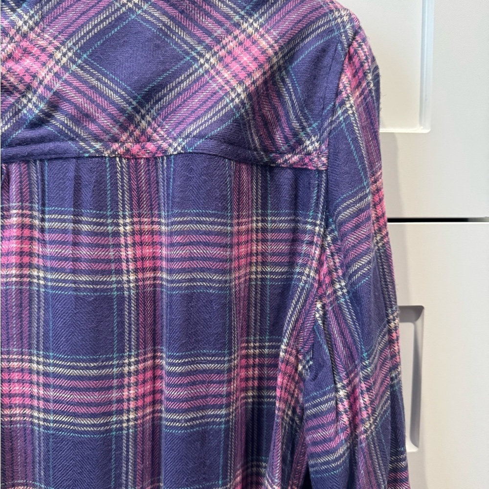 Rails Violet And Rose Plaid Button-Down Shirt - image 7